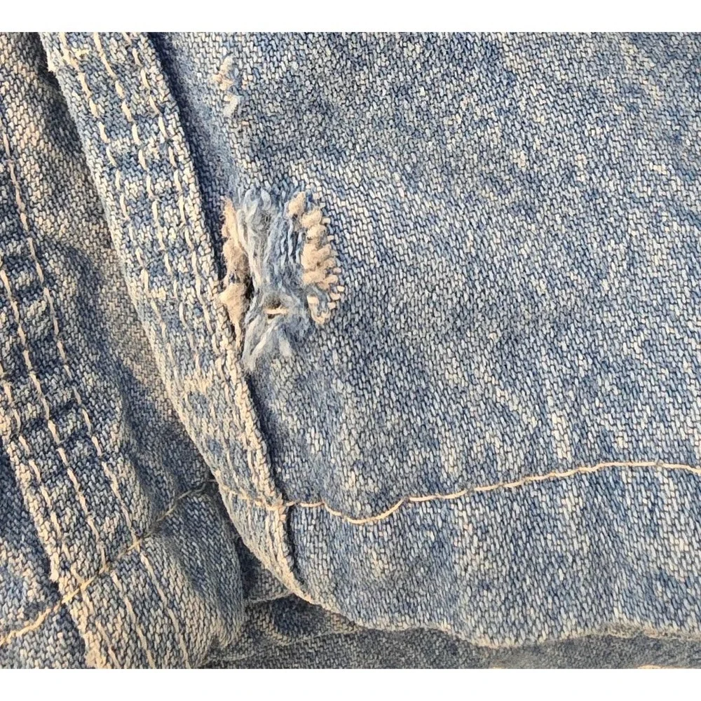 Vintage OshKosh Mens Denim Overalls 100% Cotton Light Wash Jean Workwear 42x30